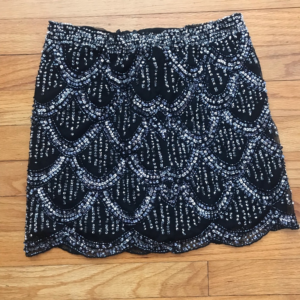 Arden B Sequin Mini Skirt NWT